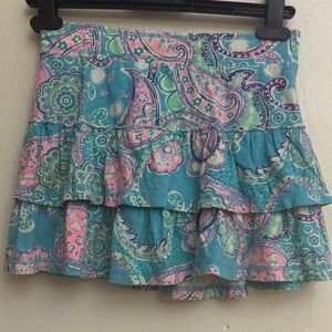 Old Navy Multicolor Paisley Tiered Skirt
